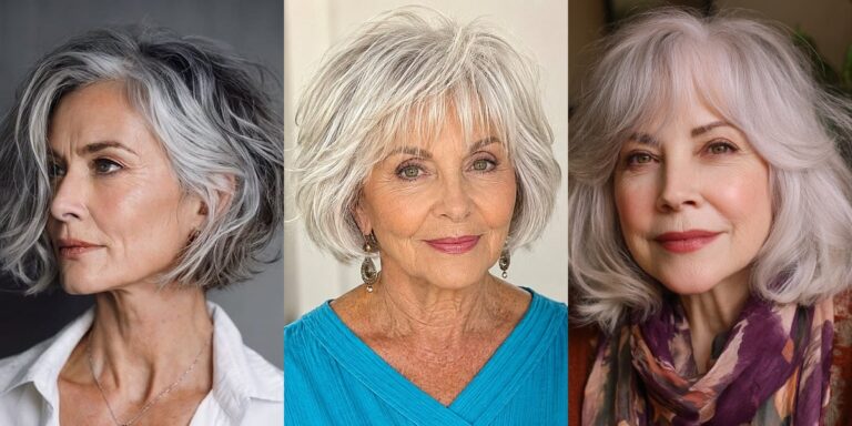 25 Hairstyles for Women Over 70 With Square Faces
