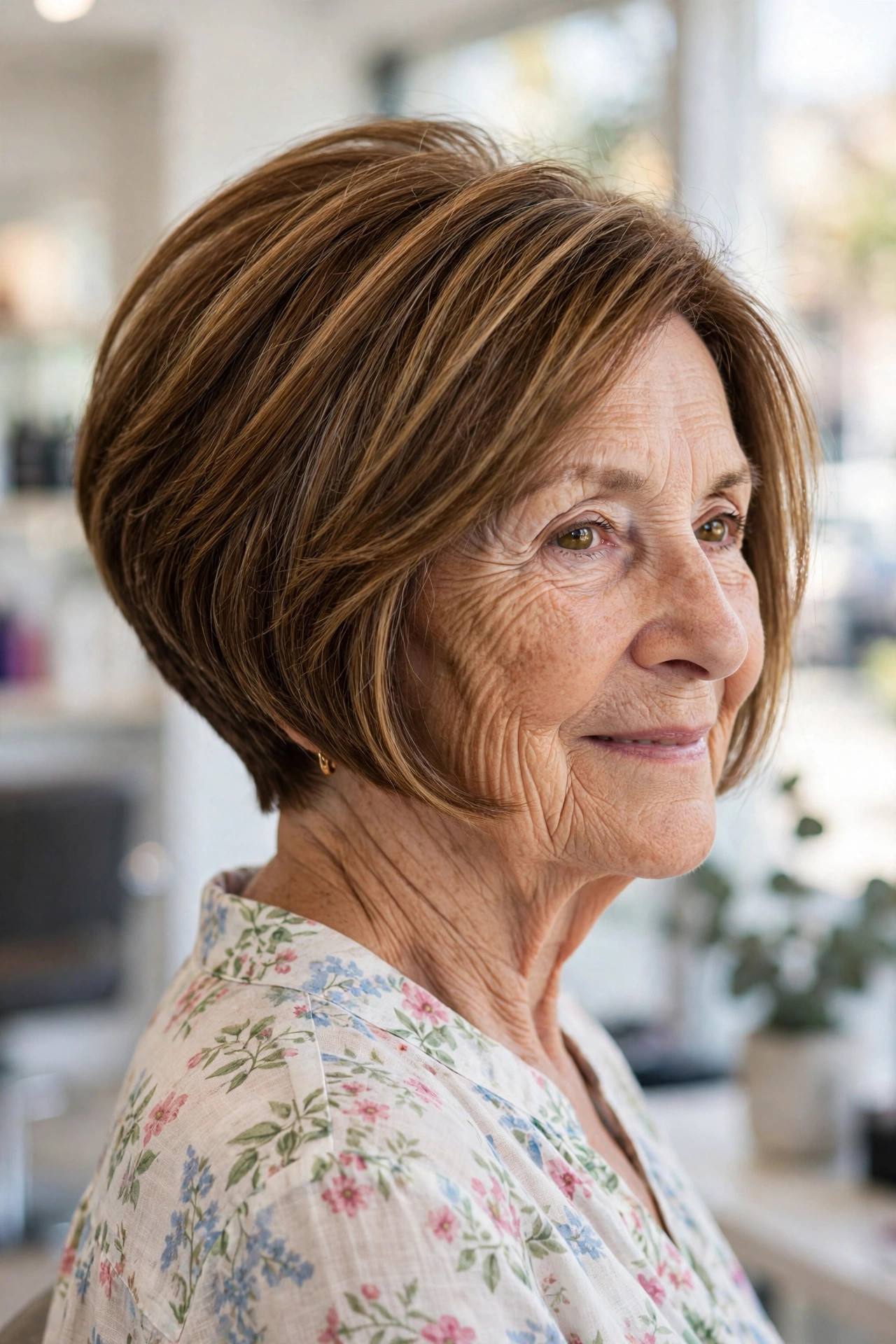 Graduated Bob with a Ventilated Nape - summer haircut for women over 60