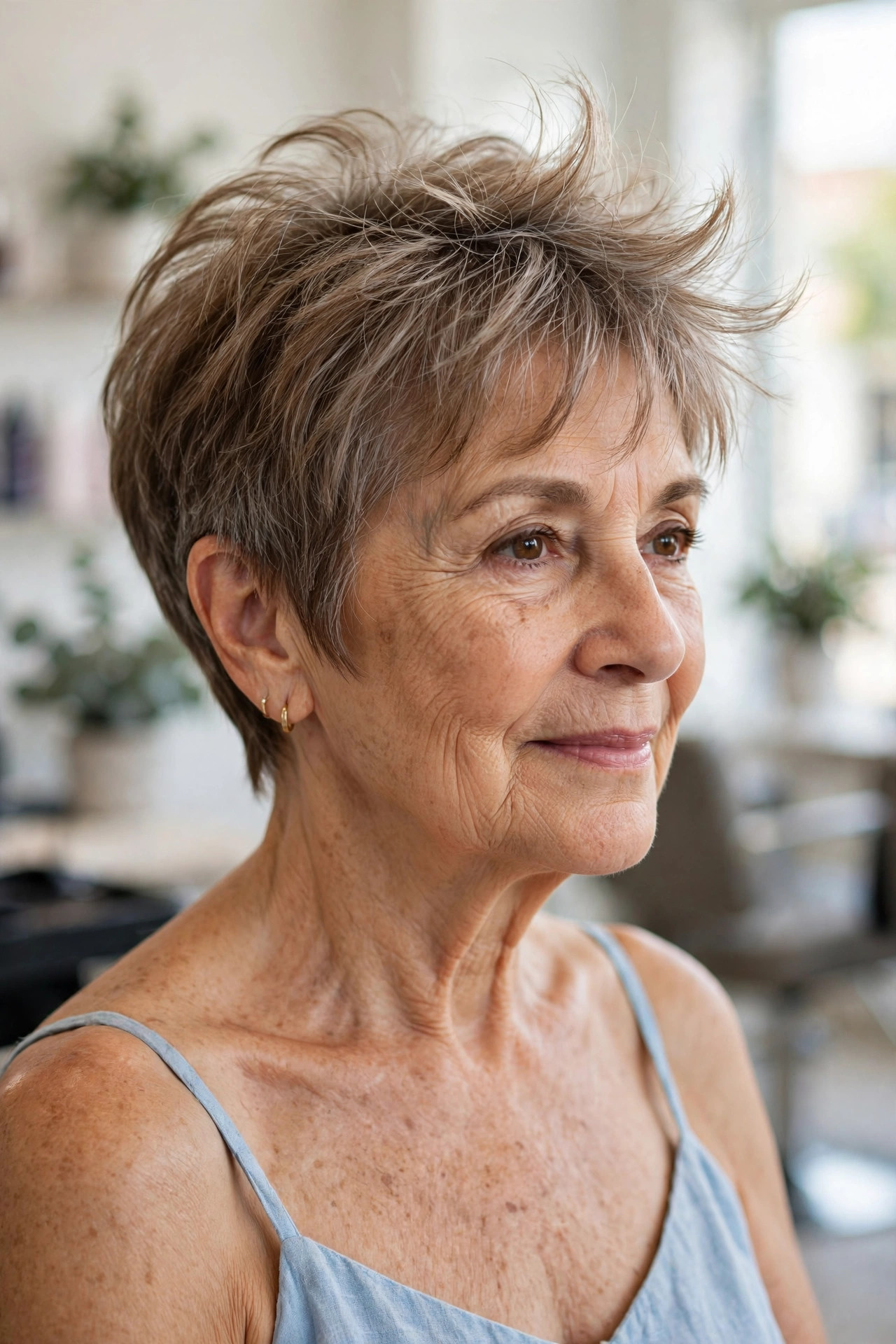 Wispy-Fringe Pixie That Stays Off the Forehead - summer haircut for women over 60