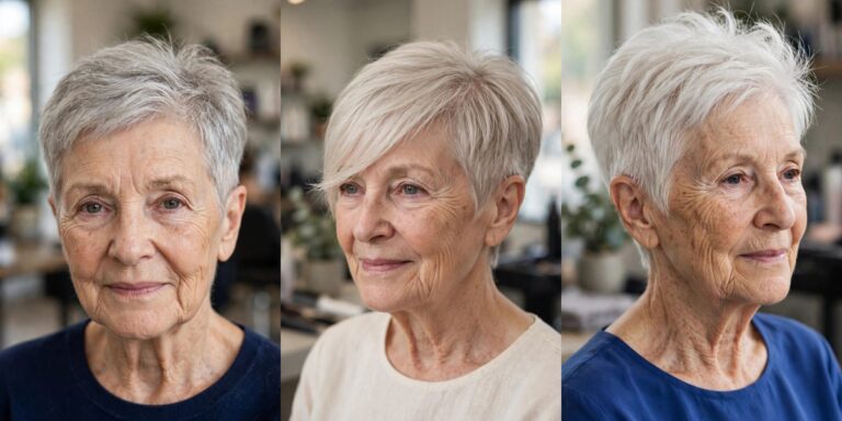 Tapered Pixie Cuts for Women Over 60 With Fine Hair