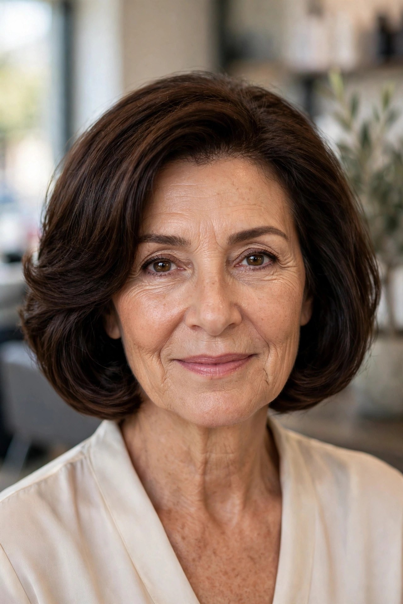 The Italian Bob on a woman over 50 - trendy 2026 haircut
