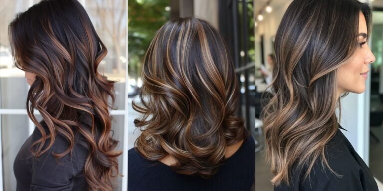 Warm Caramel Balayage on Dark Brown: Formulas & Placement Guide