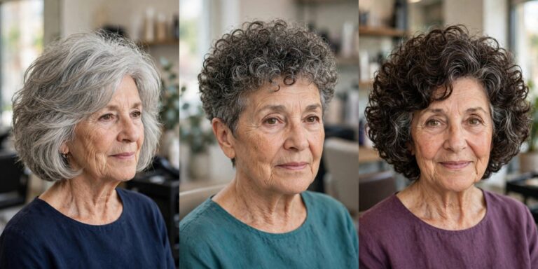 Wash and Go Haircuts for Women Over 60 With Thick Hair