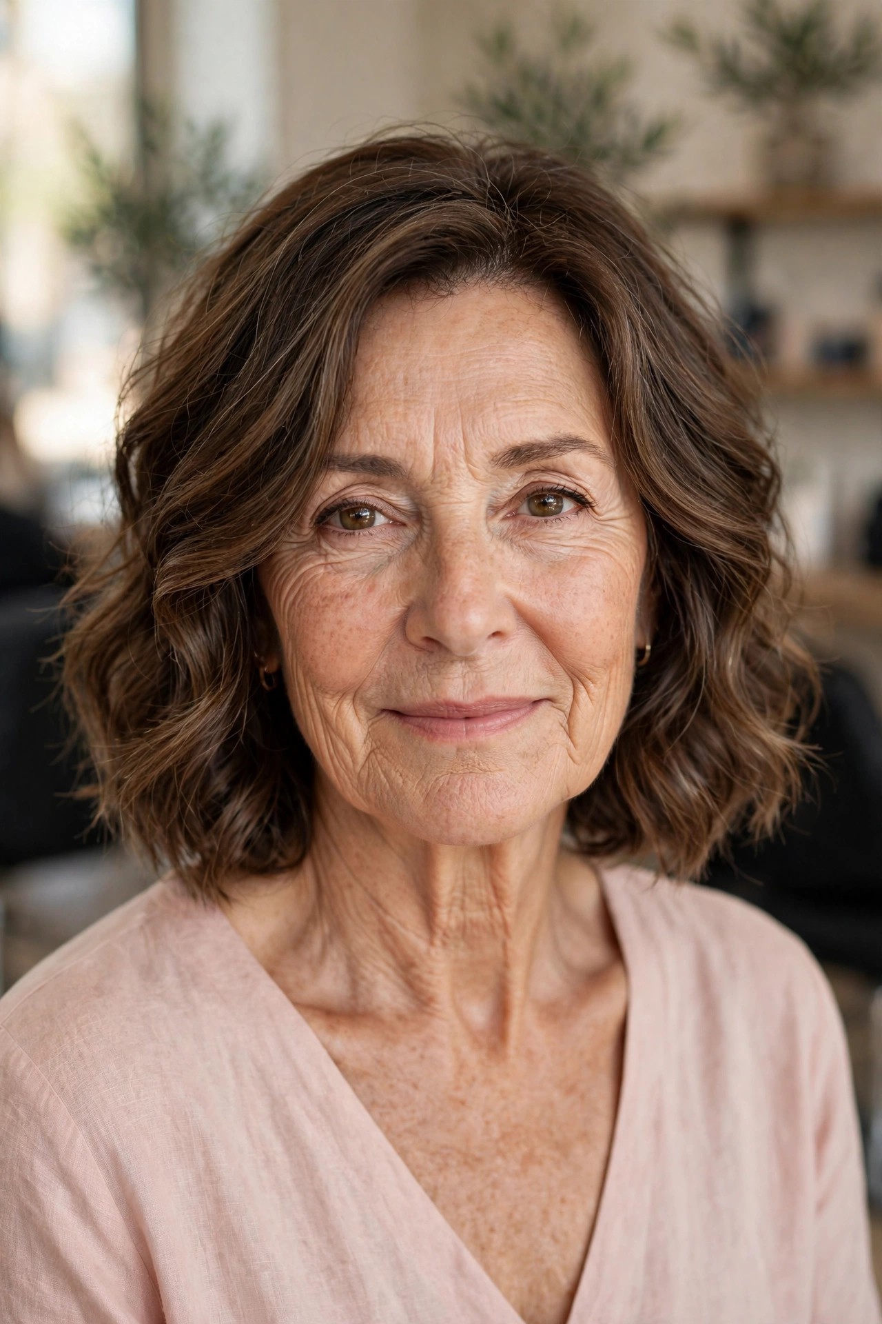 Wavy Bob with Face-Framing Layers - wavy bob haircut for women over 50