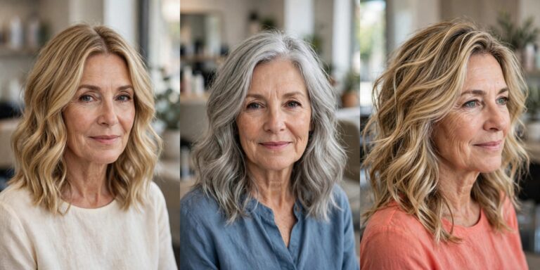 Wavy Hairstyles for Women Over 50 With Soft Beachy Movement