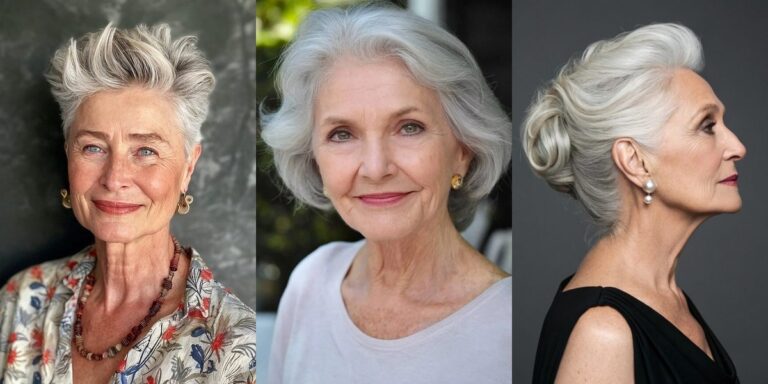 26 White Hair Haircuts for Women Over 70 That Glow
